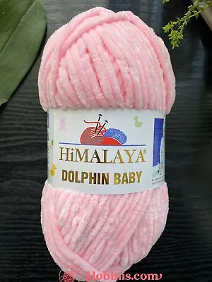 HIMALAYA Dolphin Baby Chenille Yarn - 100% Polyester 100gr Crochet Blanket Yarn • $3.99