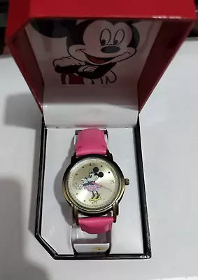 New With Box Disney Minnie Mouse Electric Watch Pink Strap • $16.99