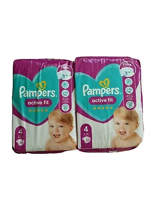 £15.99 • Buy Pampers Active Fit Size 4, 74 Nappies, 9kg-14kg, Essential Pack -2x 37