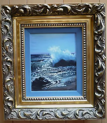 Violet Parkhurst Listed Luminous Coastal Seascape California Oil Original Frame • $998