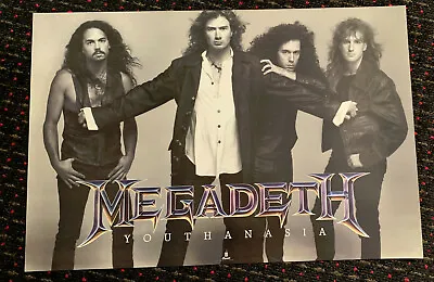 MEGADETH Youthanasia Original20x30 Promo Poster THRASH Speed Heavy Metal Capitol • $39.99