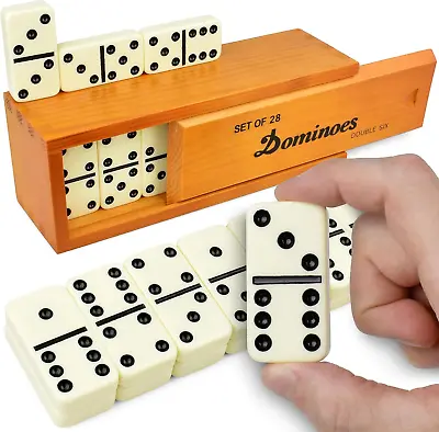 Jumbo Dominoes Set For Adults And Kids – Domino Set For Classic Board Games – Ju • $46.96