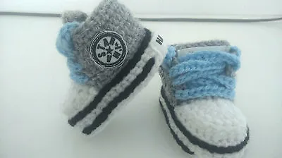 Baby Crochet Knitting Hand Shoes Trainers Sneakers Clothes Socks Hats Caps Boots • £4.99