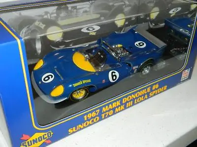 GMP Lola 1967 T70 Chevy Spyder #6 Mark Donohue #12005 1:18 Scale RARE CIA NIB • $275