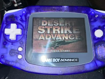 Nintendo Game Boy Advance Custom Purple Transparent Handheld System • £50