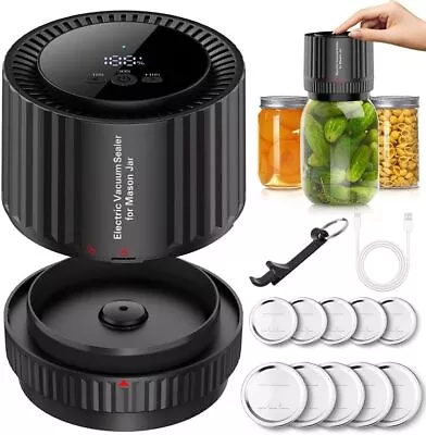 Electric Mason Jar Vacuum Sealer Kit For Wide Mouth And Regular Mouth Mason Jars • $19.98