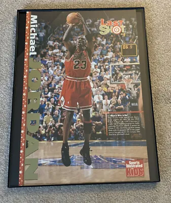 MICHAEL JORDAN RARE POSTER SI FOR KIDS LAST SHOT 1999 Chicago Bulls Mag No Cards • $60