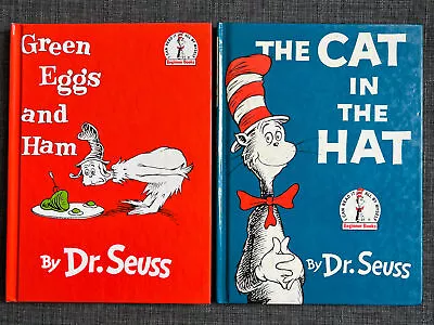 Dr. Seuss Green Eggs / Cat In The Hat - Children’s Books - Vintage - Very Good • $7.25