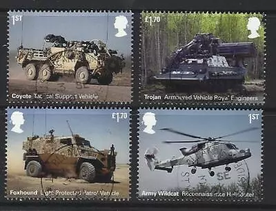 Great Britain 2021 British Army Vehicles Set 4 Ex Miniature Sheet Fine Used • $22.88