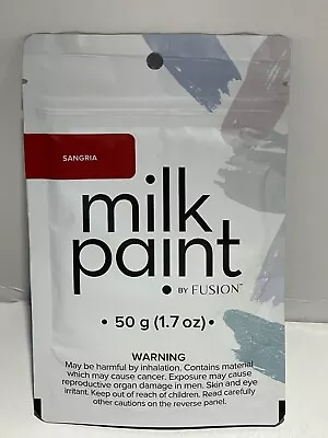 Milk Paint By Fusion Ultra Durable Zero VOC 1.7oz/50g- Sangria • $14.99