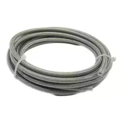 3FT AN3 1/8  Motorcycle Stainless Steel Braided PTFE Fuel Hose Oil Brake Line 1M • $9.82