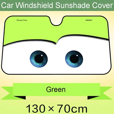 Cartoon Big Eyes Sun Visor Car Windscreen Sun Shade Cover Anti-UV Aluminium Foil • $39.92