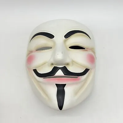 V For Vendetta Mask Guy Anonymous Hacker Halloween Cosplay Party Props Heavy • $33.99