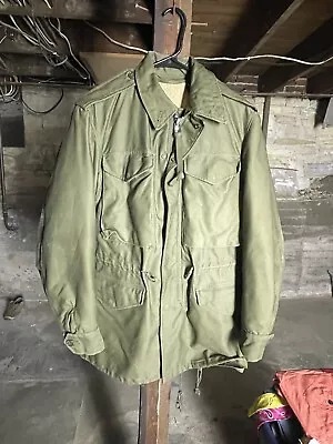 Vintage US Army M-51 M-1951  Field Jacket OG 107 Green Size XS With Liner • $149.99