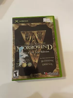 Elder Scrolls III Morrowind Game Of The Year Edition XBOX CIB • $29.90
