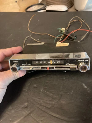 $40 • Buy Vintage JC Penney FM Radio Receiver For AM Only Classic Cars, 1970's Works