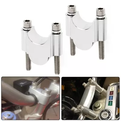 1 1/8  28mm Handlebar Bar Mount Clamp Riser Risers For Motorcycle Dirt Bike ATV • $22.99