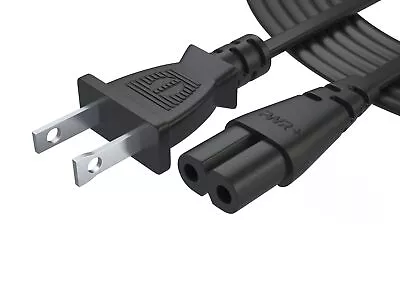 Pwr TV Power Cord 12Ft Cable For Samsung LG TCL Sony: 2 Prong AC Wall Plug • $15.79