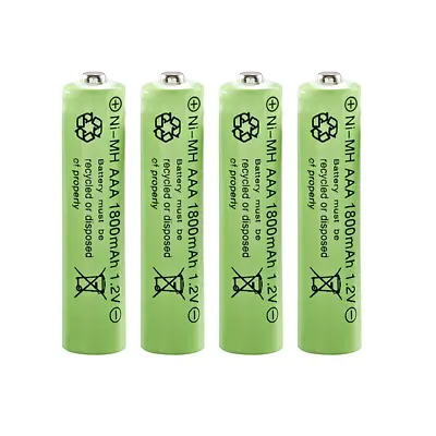 AAA Rechargeable Batteries Battery 1800mAh Power Charger 4-24Pcs • $19.99