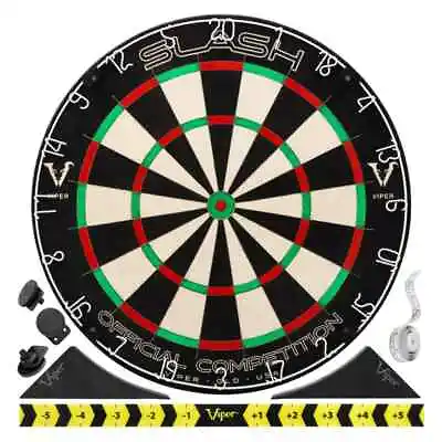 VIPER SLASH Dartboard - Professional Board: STAPLE FREE DARTBOARD • $88.20