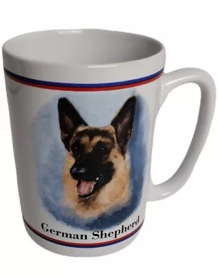 Vintage German Shepard Dog Coffee Mug Cup Watchdog Loyal Obedient Intelligence • $13.29