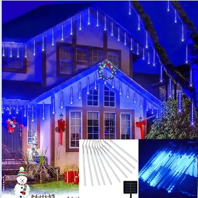 288LED Solar Meteor Shower Lights String Lights Garden Party Wedding Outdoor Dec • $15.41