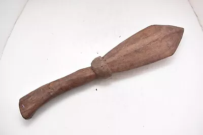 Antique PACIFIC Island WAR CLUB POLYNESIAN Samoan CARVED Wood Weapon 20  VINTAGE • $123.84