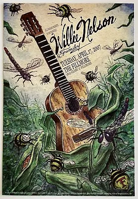 Willie Nelson Concert Poster 2007 F-860 Fillmore • $45.50