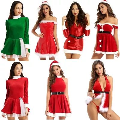 Mrs Claus Costume For Women Christmas Holiday Cosplay Party Fancy Dress Outfits • $21.52