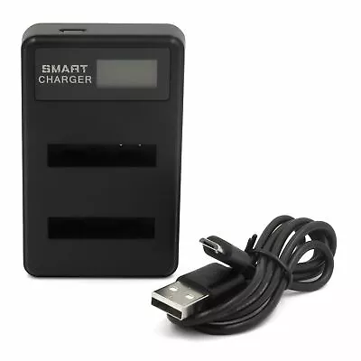 Dual USB Battery Charger LP-E8 For Canon 550D 600D 650D 700D X4 X5 X6 X7 Cameras • £10.14