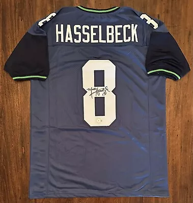 Matt Hasselbeck Signed/ Autographed Custom Jersey (Seattle Seahawks) Beckett COA • $74.99