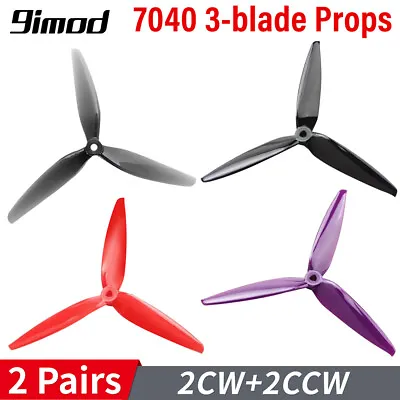 HQProp 7040 Propeller 7  3-Blades Tri-Blade Props CW CCW For RC Drone Quadcopter • $20.25