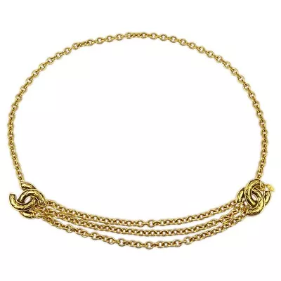Chanel CC Gold Chain Belt Small Good 6051 161524 • £1720.34