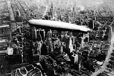 New 5x7 Photo: USS LOS ANGELES Zeppelin Airship Over Manhattan New York 1930 • $8.99