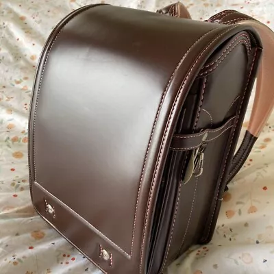 Randoseru Tsuchiya Kaban Backpack Brown Japanese Kid's School Bag Clarino Used • £259.50