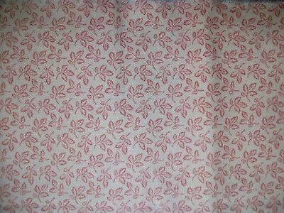 MODA Robyn Pandolph Bed Of Roses Peach Pink Leaf Vintage Cotton Quilt Fabric 2/3 • $5.75