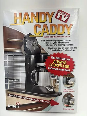 AS SEEN ON TV Handy Caddy Sliding Kitchen Appliance Caddy Black NEW Open Box • $10.99