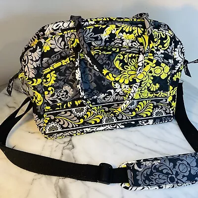 VERA BRADLEY Baroque Laptop Tablet Carry On Weekender Bag Tote Retired Pattern • $27.81