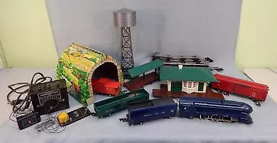 American Flyer S-Gauge Train Set - 4 Cars MARX Tunnel + More Untested • $99.99