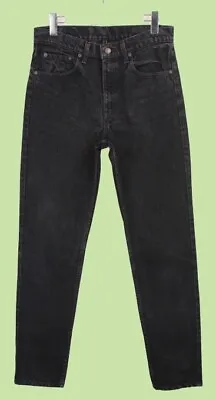 LEVI'S 512 Jeans Men's Slim Tapered Fit Zip Fly Denim Black W32/L32 • £35.99