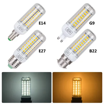 E12 E27 G9 GU10 LED Corn Light Bulbs Screw Base White Lamp 6W 12W 15W 110V 120V • $3.52