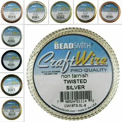 $5.85 • Buy Twisted Or Square Or 1/2 Round Bead Smith Wire  18-21 Gauge 