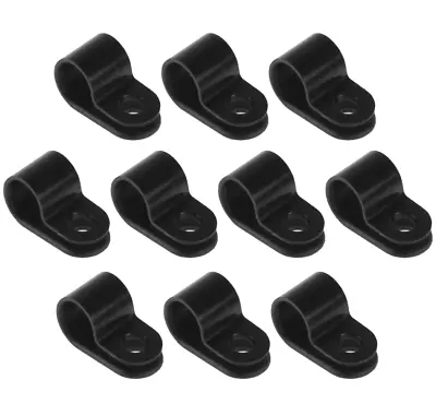 £2.40 • Buy 10x Plastic P Clips 4.8mm 3/16  Fasteners P Type Clamps Fix Cables Pipes Hoses