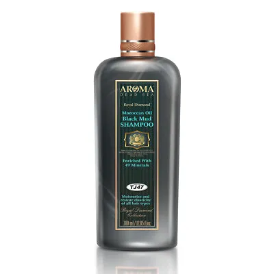 Aroma Dead Sea Argan Oil Black Mud Shampoo 380 Ml TJ47 • $37