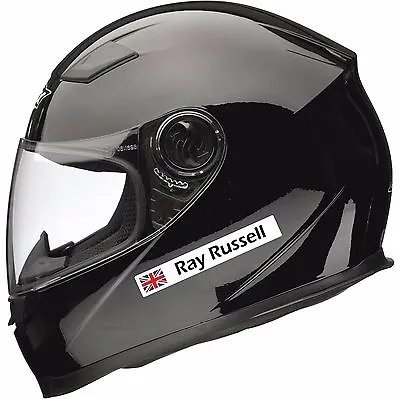 £6.99 • Buy 2 Personalised Name LABELS Motorbike Helmet Vinyl Bike Crash Helmet