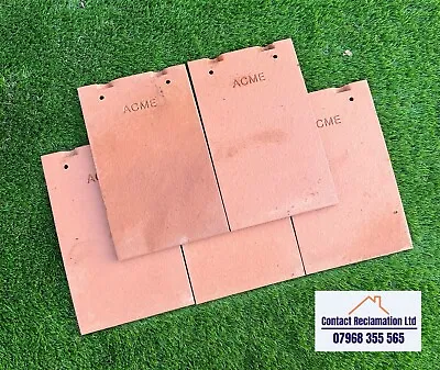 NEW Acme Clay Plain Tile - Light Red (ZF-53FT) • £1.20