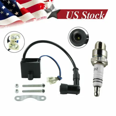 CDI Ignition Coil & Spark Plug 49cc 60cc 66cc 80cc Engine Motorized Bicycle Bike • $15.99