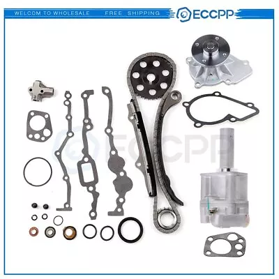 For 89-97 2.4L Nissan 240SX D21 Pickup Timing Chain Kit Water & Oil Pump KA24E • $62.60