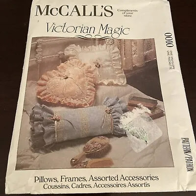 McCalls 0010 VICTORIAN MAGIC Pillows Picture Frame Box Basket New Uncut • $2.10