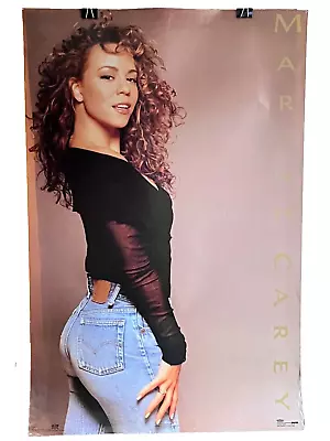 Vintage Mariah Carey Emotions Album 1992 Era Poster Rare 34” X 22” • $79.99